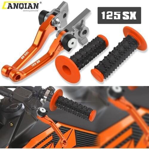 Motorcycle Dirt Bike Brake Clutch Levers 7/8'' Rubber Handle Bar For 125SX 125 SX 2009 2010 2011 2012 2013 2014 2015 Accessories