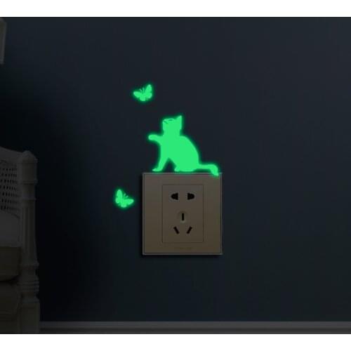 Luminous Cute Wall Sticker Fairy Tale Moon Universe Kids Room Bedroom Home Decoration Decal Glow In The Dark DIY Stickers