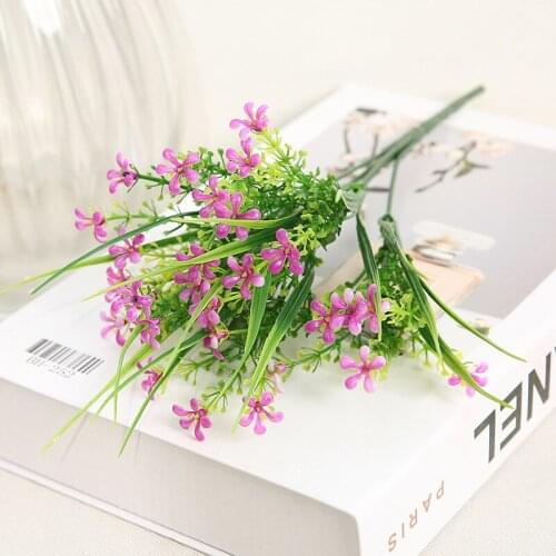 Hotel home decoration Artificial flower 5 petals leaf plant the balcony decoration flower