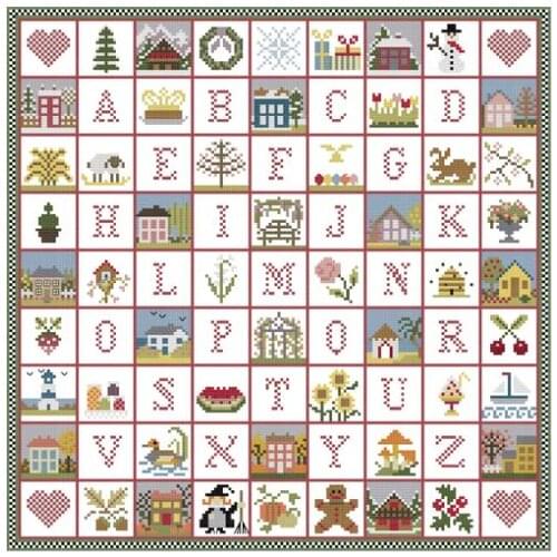 Fishxx Cross Stitch,A1803cartoon[letters little thing]water-soluble printing,100% accurate pattern,11CT,Need to embroidery
