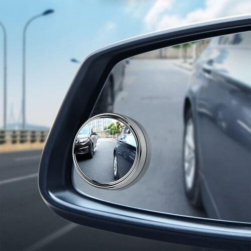Rearview Mirror Small Round Mirror Car Blind Area Reversing Auxiliary Mirror Multi-function 360 Blind Spot Waterproof Reflector