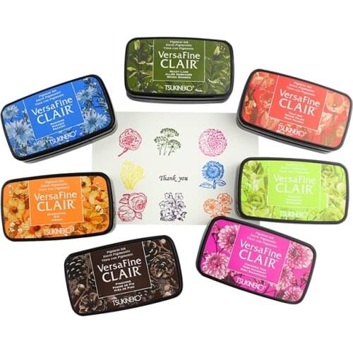 1pc Japan Tsukineko VersaFine CLAIR Inkpads Quick-drying Detail Printing Pad/color Ink Pad Making Greeting Cards/smearing Seals