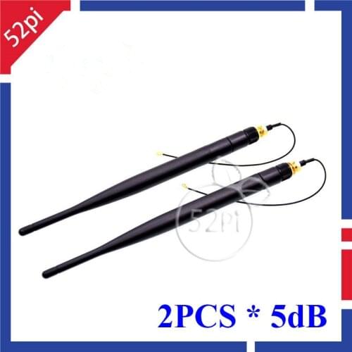 2Pcs/Lot 5dB WiFi Antenna for BPI-M64,BPI-M3,BPI-M2U,BPI-M2 Ultra,BPI-M1+Plus.Banana PI M64 M3 M2 Ultra M2U M1+ Antenna