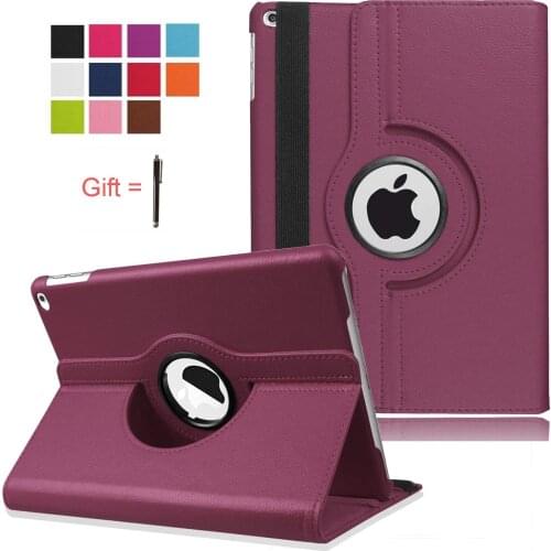 360 Degree Rotating Case for iPad 9.7'' 2018 2017 5 6 5th 6th Generation Stand Smart Tablet A1395 A1396 A1430 Protective Cover