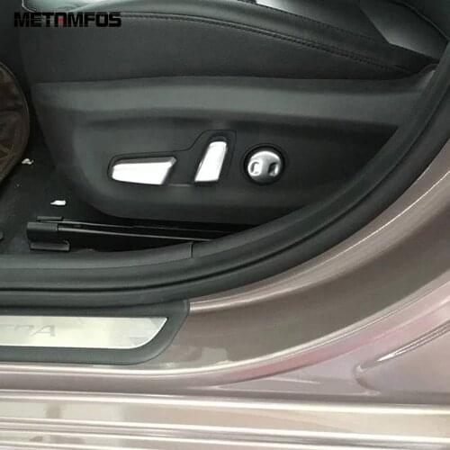 For Hyundai Elantra Avante 2016 2017 2018 Matte Seat Control Adjust Button Cover Trim Sticker Interior Accessories Car Styling