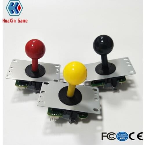 HuaXin Arcade Classic Joystick 4 way 5pin DIY Game Joystick Red Ball Fighting Stick Replacement Parts For Game Arcade jamma