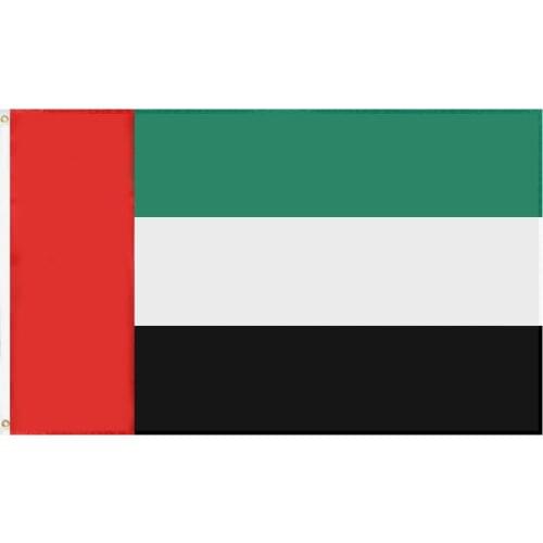 JiaHao Wholesale 100% Polyester Double Stitched Stock 3x5ft United Arab Emirates Flag