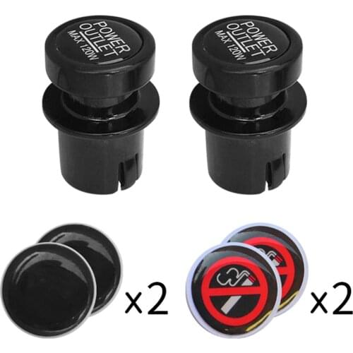 Cigarette Lighter Cover Cigarette Lighter Plug Cover For Audi Tesla Model 3 BMW e46 e90 e60 Passat b6 Mercedes Golf 4 Universal