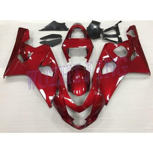 Bodywork GSXR 750 04 Bodywork GSX-R600 04 Black Red Fairings GSX-R750 2004 - 2005 K4