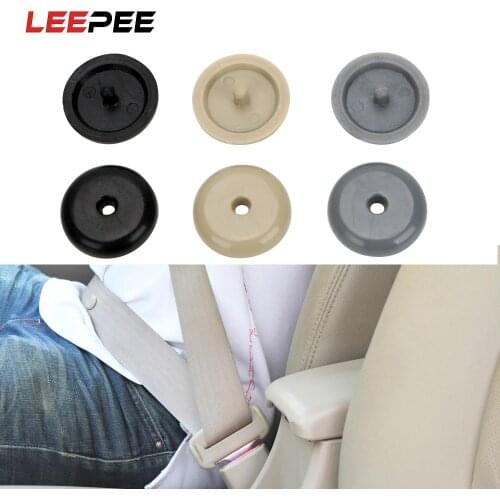 LEEPEE 1 Pair Car Safety Seat Belt Stopper Seat Belt Spacing Limit Buckle Clip Retainer Seatbelt Stop Button Auto Accessories