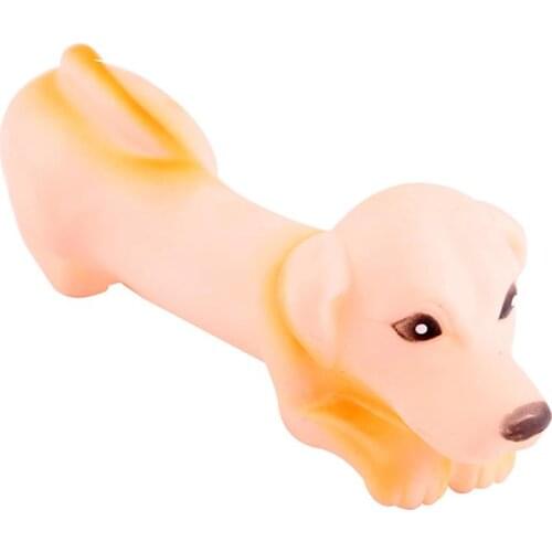 Legendog 1pc Bite Resistant Pet Chew Toy Creative Dog Shape Pet Squeaky Toy Dog Biting Toys Pet Supplies Pet Accessories