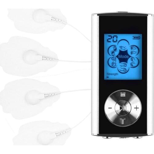 TENS Machine 6 Modes Best Back Neck Stress Neck Sciatic Pain Relief Full Body Palm Plus Digital Tens Electroestimulador Massager