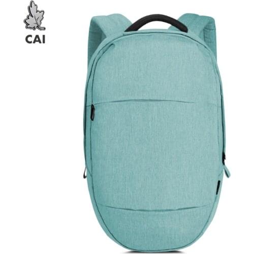 CAI Oval Design Men Women Travel Backpack 2020 New Minimalism Solid Color Pack Teenager College Student School Book Bag