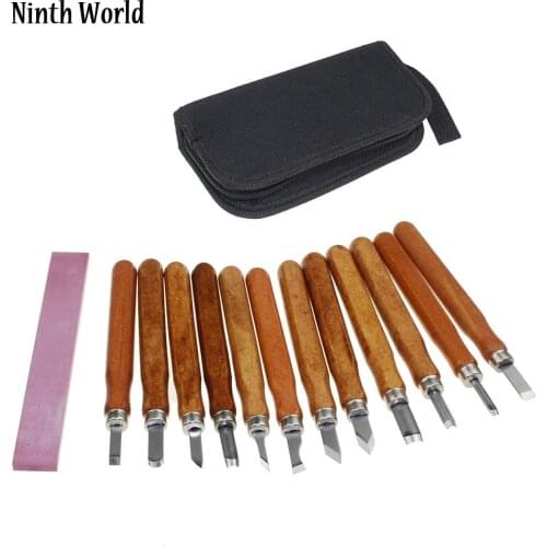 Ninth World Wood Handle 13pcs Scalpel Tools Wood Carving Tools Set Cutter Woodcut Knife Hand Tool Kit