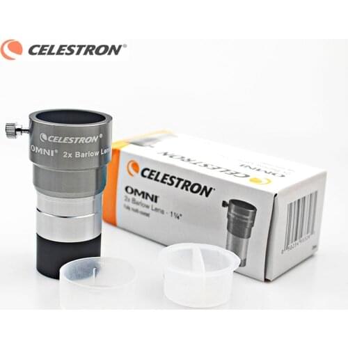 Celestron 1.25" Omni 2x Barlow Lens Achromatic By Magnification Eyepiece Professional Astronomical Telescope Eyepiece Parts