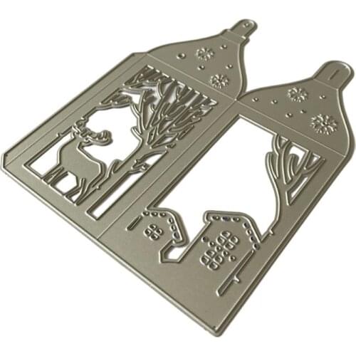 Christmas Tree Elk Metal Cutting Dies Stencil Scrapbooking DIY Album Stamp Paper