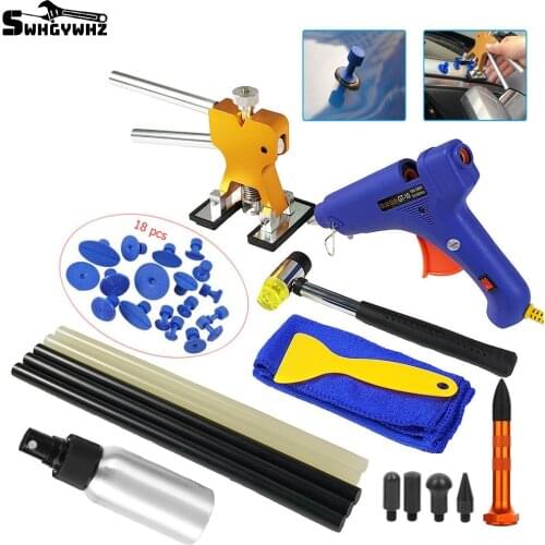 Hand tools paintless dent repair tools Dent Repair Kit Car Dent Puller with Glue Puller Tabs Removal Kits for Vehicle Car Auto