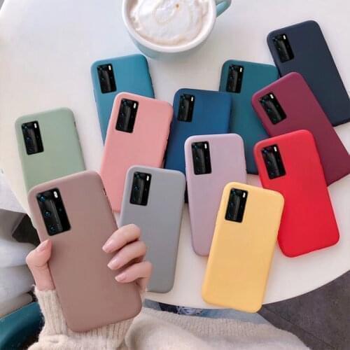 TPU Candy Color silicon Case For Samsung Galaxy S9 A6 A8 Plus 2018 J4 J6 J8 2018 S7 S8 S9 S10 S20 Plus S20 Ultra Soft Cover Case