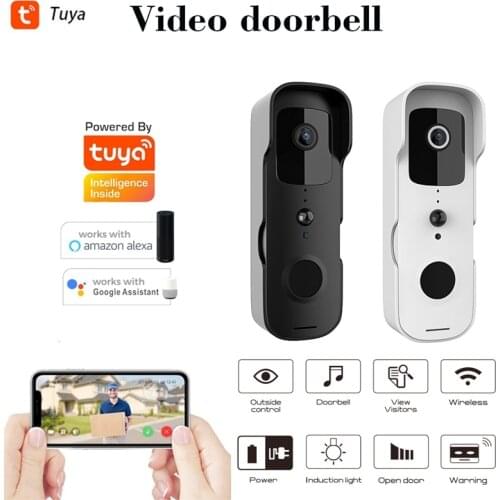 Tuya Smart Wireless Video Doorbell Digital Visual Intercom WIFI Door Bell Waterproof Electronic Doorman Home Security Camera