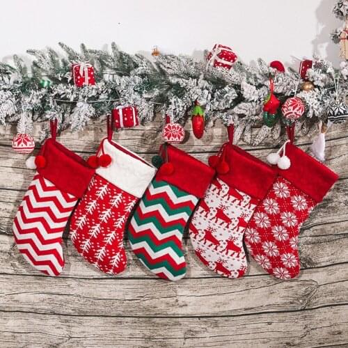Knit Christmas Stockings Fireplace Hanging Stockings Set for Family Christmas Decoration Xmas Holiday Season Party Decoration