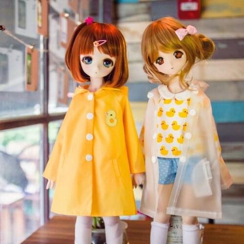 [wamami] Fashion Waterproof Little Duck Yellow Transparent And Raincoat Tight 1/4 MSD 1/3 1/6 SD DZ AOD BJD Dollfie