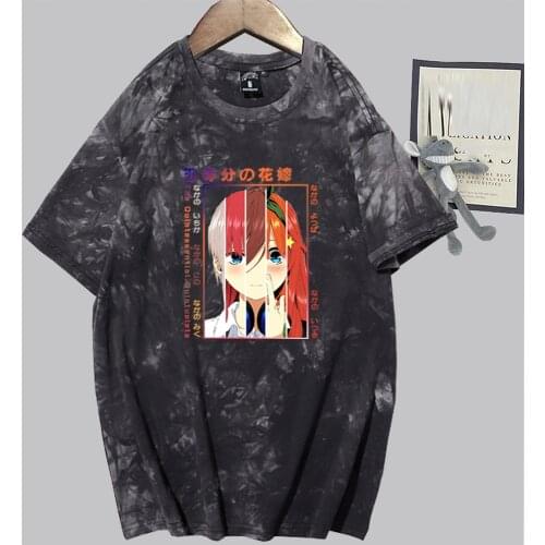 The Quintessential Quintuplets Funny Nakano Nino Nakano Itsuki Nakano Yotsuba Nakano Miku Nakano Ichika Casual Tie Dye T-shirt