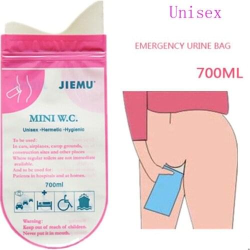 1pcs 700ml Emergency portable car urine bag vomit bags mini mobile toilets Disposable handy Mini W.C. Travel Accessories