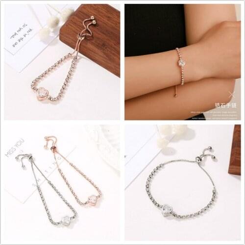 1pcs Shining Bracelet Party Favors for Women Stainless Steel Hot Tree of Life Crystal Round Heart Shaped Round Bracelet