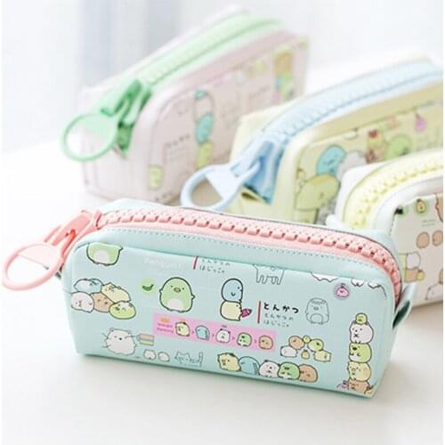 1Pcs Kawaii Pencil Case Microorganism Gift Estuches School Pencil Box Pencilcase Pencil Bag School Supplies Stationery