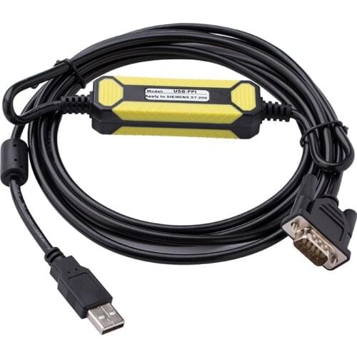 1pcs USB-PPI USB/PPI Programming Cable for Siemens S7-200 PLC,PC/PPI (PCPPI) USB Version 6ES7 901-3DB30-0XA0 Win7 Wincc Runtime