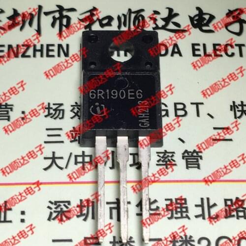 10pcs/lot 6R190E6 IPA60R190E6 Brand new original stock TO-220F 650V 59A