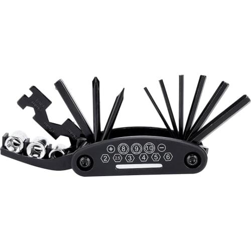 16-in-1 MTB Mountain Bicycle Portable Socket Multipurpose Wrench Bicycle Multi Tool Screwdriver Bike Allen Fix Repairing Kit