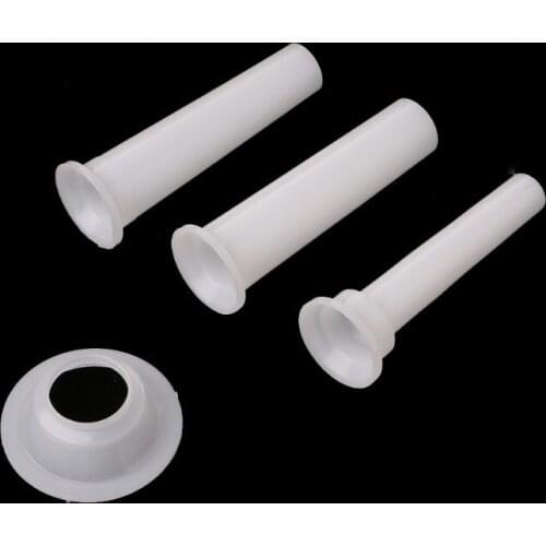 3pcs/set Meat Grinder Sausage Stuffer Filling Tubes DIY Sausages Maker Funnels