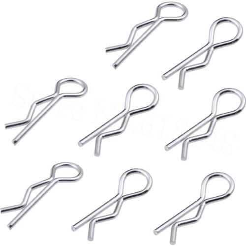 50pcs Universal 1/5 1/8th Scale Large Body Clips Metal RC Car Parts Truck Buggy Shell Replacement