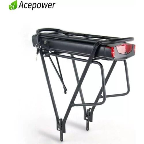 Rear Rack ebike Battery 36V 17Ah 36 V 15Ah 13Ah 10Ah Electric Bike Batteries With 2 Layers Luggage For 500W 350W 250W Motors