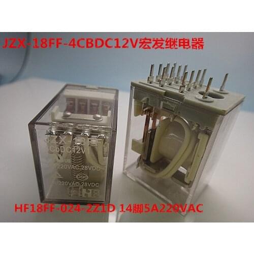 Free shipping lot (10 pieces/lot) original New JZX-18FF-4CBDC12V1 14PINS 5A 12VDC Power Relay