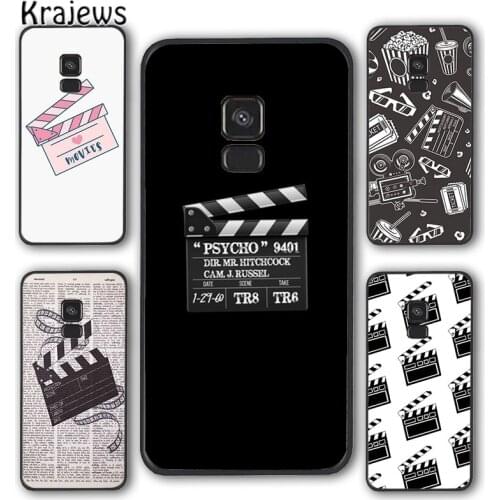 Krajews Film Movie Clapperboard Clapper Board Phone Case Cover For Samsung Galaxy S5 S6 S7 S8 S9 S10 E lite S20 plus ultra Note