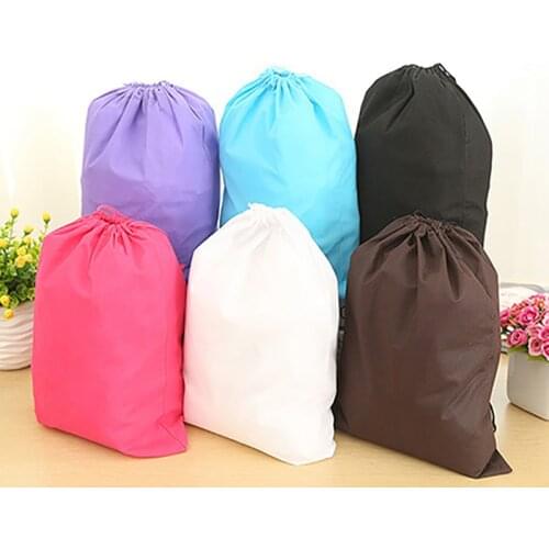 Laundry Shoe Travel Pouch Portable Tote Drawstring Storage Bag Organizer 9IVO