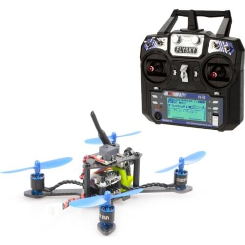 JMT Bat-100 100MM Carbon Fiber FPV ECS Brushless Flight Controller Racer Quadcopter with Flysky FSI6 Remote Control F23184-D