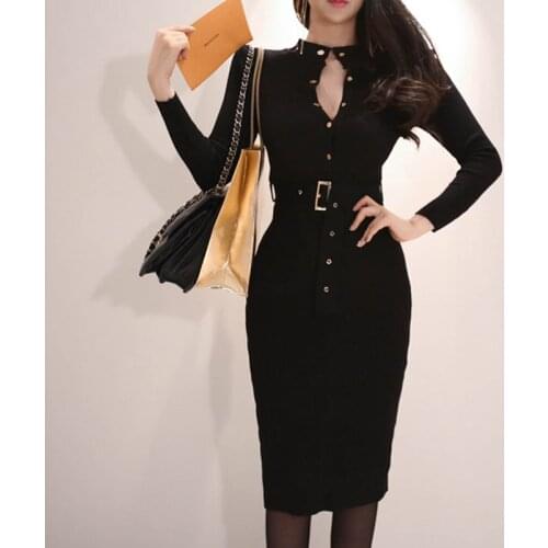 Модные трикотажные платья JUNSRM China At AliExpress