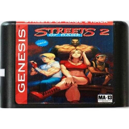 Streets Of Rage 2 Hack 16 bit MD Game Card For Sega Mega Drive For SEGA Genesis