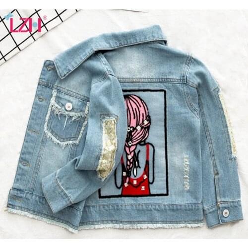 Baby Girls Denim Jacket 2020 Autumn Denim Jackets For Girls Outerwear Coats For Children Jeans Jacket Kids Clothing 6 8 10 Year