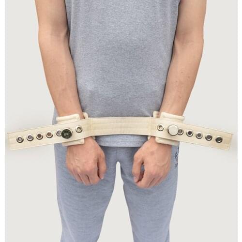 Magnetically Controlled Wrist Restraint Belt With Buckle For Manic Patients Safety Wristband To Both Hands For Psychiatric Care