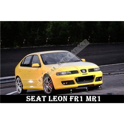 For Seat Leon Fr1 Mr1 Front Bumper Attachment Lip 1997-2010 Piano Glossy Black Splitter Diffuser Universal Spoiler Bumper