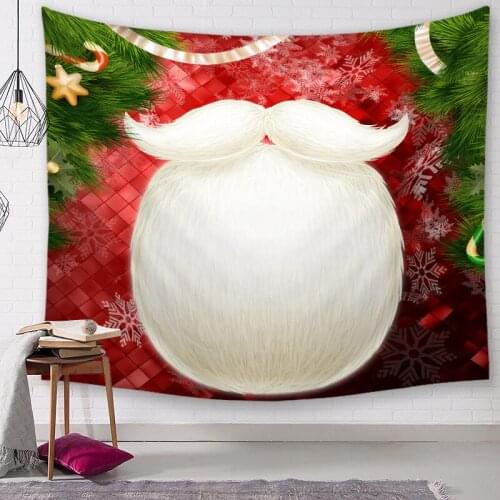 Wall Hanging Tapestry Gorgeous Christmas Tree Fireplace Stockings Gifts Tapestry for Bedroom Living Room Dorm