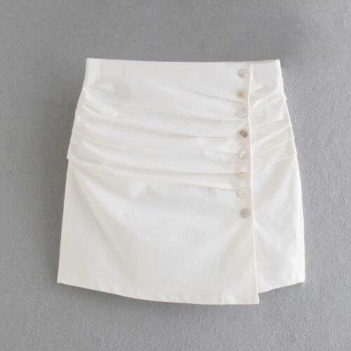Za New Sexy High Waist Bag Hip Half-length Skirt Side Split Skirt Women Sexy Hip Wrap Mini Skirt