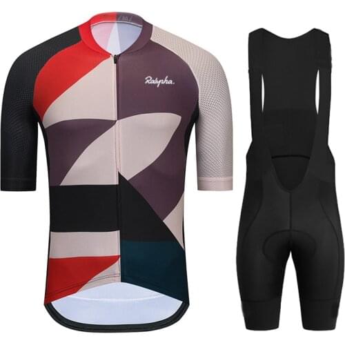 New 2021 Ralvpha Summer Cycling Jersey Set Mountain Bike Clothing MTB Bicycle Clothes Wear Maillot Ropa Ciclismo Mens Uniform