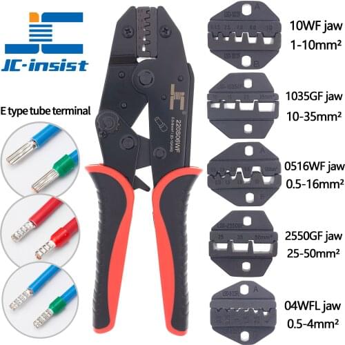 E type tube terminal crimping tool Tubular terminal crimping tool Needle type crimping tool