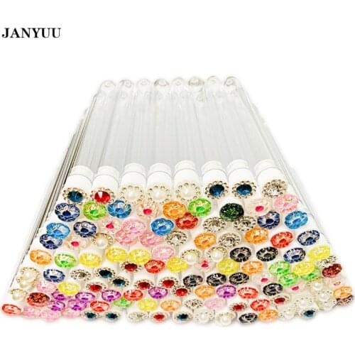 Disposable Mascara Brushes Diamond Eyelash Spoolies Makeup Brush Mascara Wand in Sanitary Tube Lash Supplies