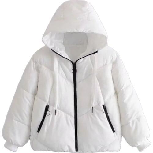 OUROPEAN ZTATION Women's Parkas With A Hood